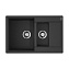 Кухонная мойка Omoikiri Daisen 78-2T-BL 78x51x23 черный - фото 1