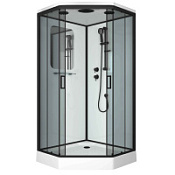 Душевая кабина Niagara Premium NG-6901-01D BLACK 90x90x220 тонированное/профиль черный матовый