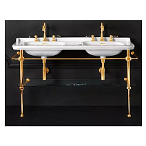 Консоль для раковины Kerasan Waldorf 9195K2oro 150 напольная, с полкой, золото Консоль для раковины Kerasan Waldorf 9195K2oro 150 напольная, с полкой, золото