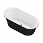 Акриловая ванна Aquanet Family Smart 88778-GW-MB 170х78 Gloss Finish/Black matte черный