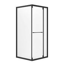 Душевой уголок Niagara Nova NG-6835-34BLACK 100x100x195 стекло прозрачное/профиль черный матовый