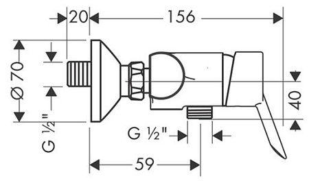 Смеситель Hansgrohe Focus S 31762000 для душа