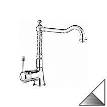 Смеситель Emmevi Laguna 40516BС для кухонной мойки, белый/хром Смеситель Emmevi Laguna 40516BС для кухонной мойки, белый/хром