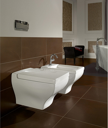 Биде подвесное Villeroy & Boch La Belle Plus 542700R1 белый альпин CeramicPlus