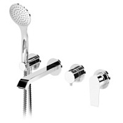 Смеситель встраиваемый для ванны и душа Cezares Nautic NAUTIC-VDM3-01 хром