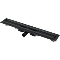 Душевой лоток AlcaPlast APZ101BLACK-300 с опорами, черный матовый