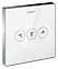 Переключатель потоков Hansgrohe ShowerSelect Trio/Quattro 15736400 на 3 потребителя, белый/хром