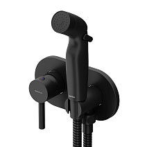 Гигиенический душ со смесителем Damixa Option 212000300 черный TOTAL BLACK Гигиенический душ со смесителем Damixa Option 212000300 черный TOTAL BLACK