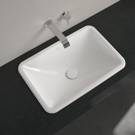 Раковина Villeroy & Boch Loop & Friends 4A650001 60х40 с переливом, Альпийский белый