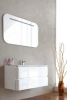 Мебель для ванной BelBagno Energia 60 bianco lucido, подвесная, 2 ящика