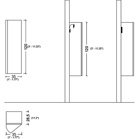 Шкаф-пенал Armadi Art Vallessi 836-Z зебрано
