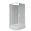 Душевая кабина Niagara Promo P90/80/26R/MT/BK 90x80x195 матовый/белый - фото 1