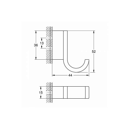 Крючок Grohe Selection 41039000