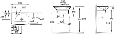 Полупьедестал для раковины Jacob Delafon Stillness E75628 металлический