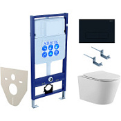 Комплект Aquatek SET AQUATEK ВЕГА cmp-017 подвесной унитаз + инсталляция + кнопка + сидение