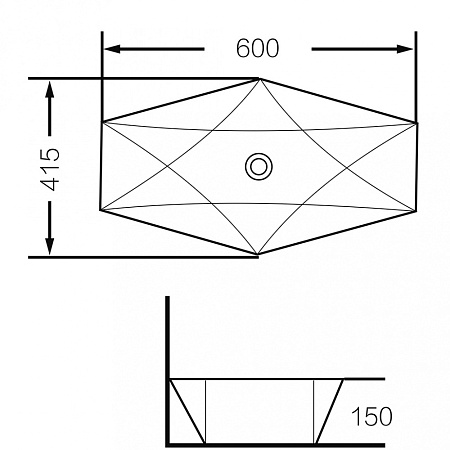 Мебельная раковина Grossman GR-3030 60 белая
