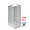 Душевая кабина Niagara Promo P100/80/26Q/MT/BK 100x80x195 матовый/белый - фото 5