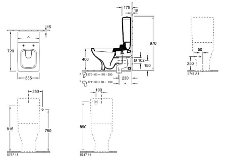Унитаз-компакт Villeroy & Boch La Belle 564710R1