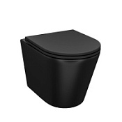 Унитаз подвесной безободковый IDDIS Calipso CALR3BMi25 черный матовый