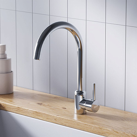 Смеситель Dorff Logic D3007000 для кухонной мойки хром