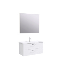 Мебель для ванной Aqwella Манчестер MAN01102 100 подвесная, зеркало, белый