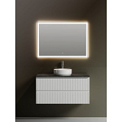 Мебель для ванной со столешницей Sancos Snob T 100 SNT100W+TT100A1X Bianco/Black Sky