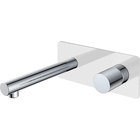 Смеситель Boheme Stick 125-WCR.2 для раковины, ручка Touch, белый/хром