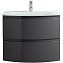 Тумба с раковиной Cezares Vague 44221 69 antracite - фото 1
