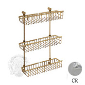 Полка-решетка Migliore Complementi 22037 тройная