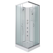 Душевая кабина Niagara Classic NG-1101-14BKG 90x90x200 стекло матовое/профиль серебро