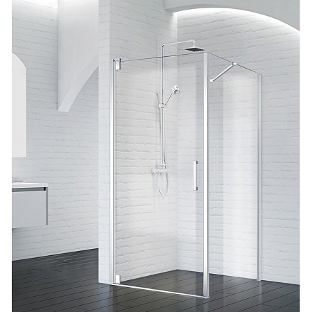 Душевой уголок BelBagno MARMI-AH-1-80/100-C-Cr 80х100 прозрачное стекло