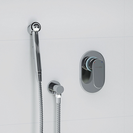 Гигиенический душ со смесителем WasserKRAFT A15357 хром