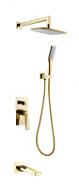 Душевой комплект Boheme Venturo 384-2 для ванны с душем, золото