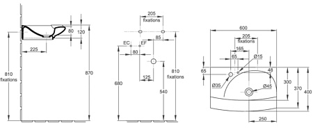 Раковина Jacob Delafon Stillness E1300-X4-00