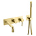 Смеситель Boheme Uno 464-3-G для ванны с душем, золото