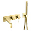 Смеситель Boheme Uno 464-3-G для ванны с душем, золото
