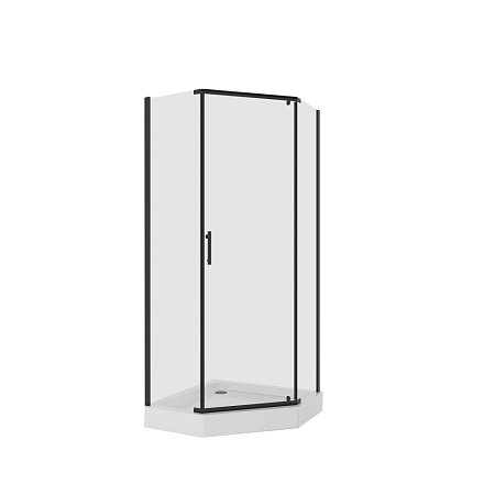 Душевой уголок Niagara Nova NG-6805-08 BLACK 90х90 пятиугольный, черный