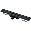 Душевой лоток AlcaPlast APZ1BLACK-650 с опорами, черный матовый