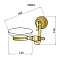 Мыльница Boheme Medici 10603 настенная, бронза - фото 2