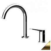 Смеситель Remer Slash SL57BG для раковины, золото брашированное