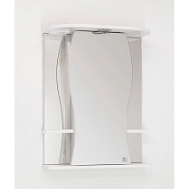 Шкаф-зеркало Style Line Лорена 55x73 с подсветкой, белый