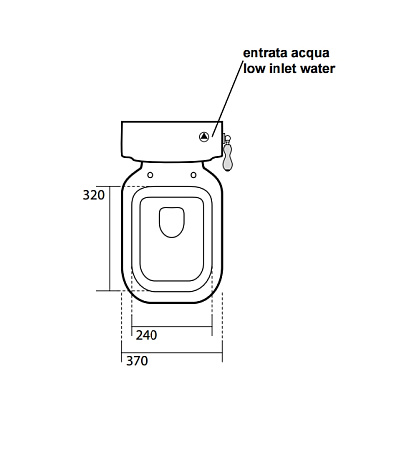Унитаз-моноблок Kerasan Waldorf 411701 с ручкой смыва справа