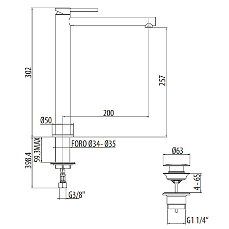 Смеситель Gattoni Circle One 9048/90C0 для раковины, хром