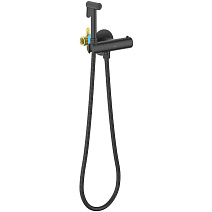 Гигиенический душ со смесителем Aquatek Оберон AQ1027MB черный матовый