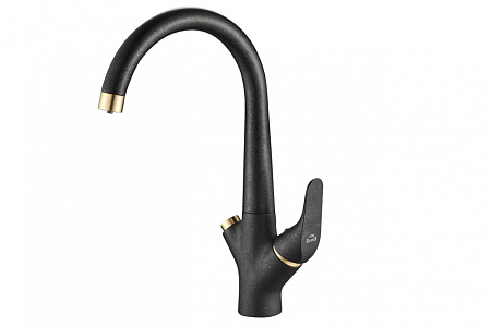 Смеситель Zorg Steel Hammer SH 815 BLACK BR для кухонной мойки/для фильтра, черный металл/бронза