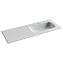 Раковина накладная Ceramica Nova Grace CN7021 121x45,7x13,7 чаша справа, с отв. под смесит., белый - фото 1