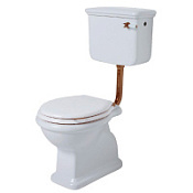 Унитаз напольный Simas Lante LA01bi вертикальный выпуск, с низким бачком, с передней ручкой бронза