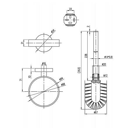 Ершик Villeroy & Boch Elements Tender TVA15101600061