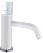 Смеситель Boheme Stick 121-W-MR-WHITE для раковины, ручка Mramor White, белый/белый мрамор
