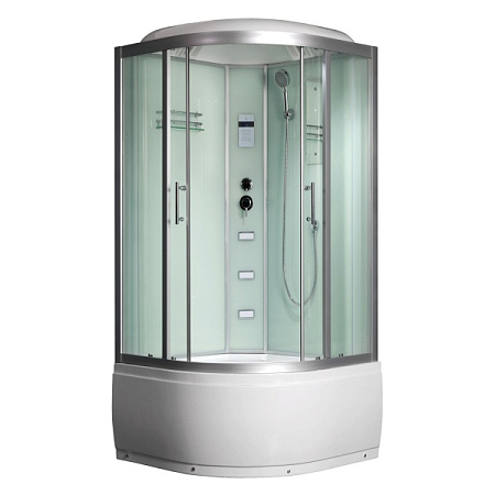 Душевая кабина Frank F656 1000*1000 с турецкой баней, угловая